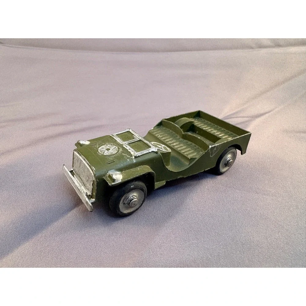 Vintage Tootsietoy Military Truck Diecast Metal Olive Green Made in USA 4 Inch